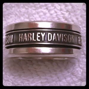 Harley Davidson  Sterling silver spinner ring